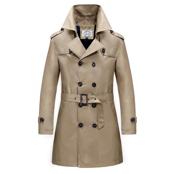 Trench Homme Trench-Coat Corset Double Boutonnage