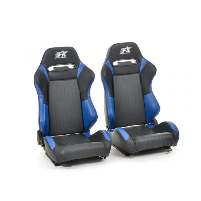 04417 europetuning 04417 SIEGE AUTO VOITURE SPORT BAQUET NOIR REGLABLE UNIVERSEL