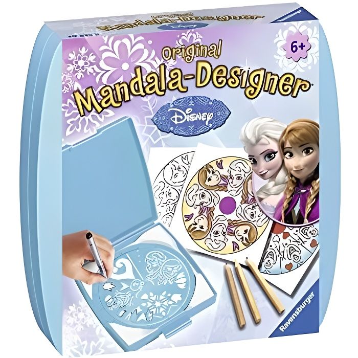 – mandala – mini – disney la reine des neiges – loisir créatif – dessin – enfant dès 6 ans – 29835