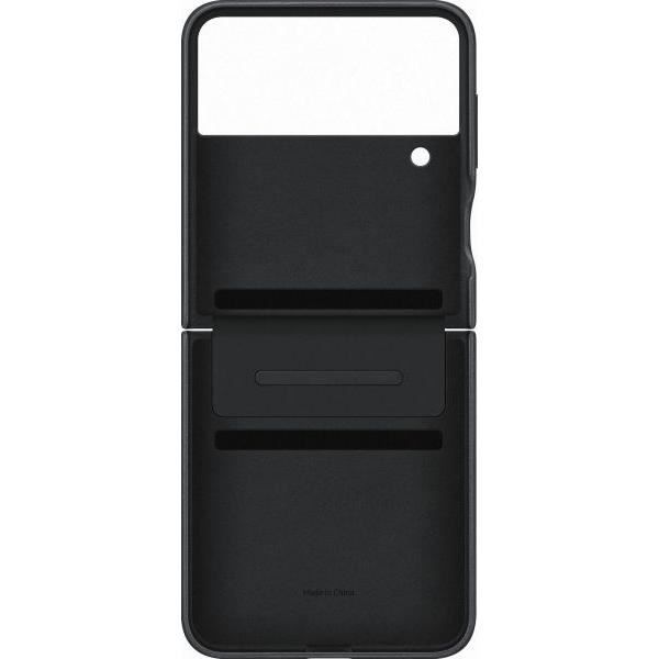 Coque en cuir SAMSUNG Galaxy Z Flip4 Noir