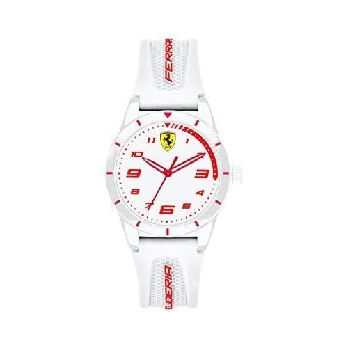 Scuderia Ferrari Mixte Enfant Analogique Quartz Montre avec Bracelet en Silicone 0860011