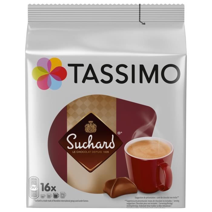 LOT DE 5 - TASSIMO Suchard Chocolat dosettes - 16 dosettes de 20 g
