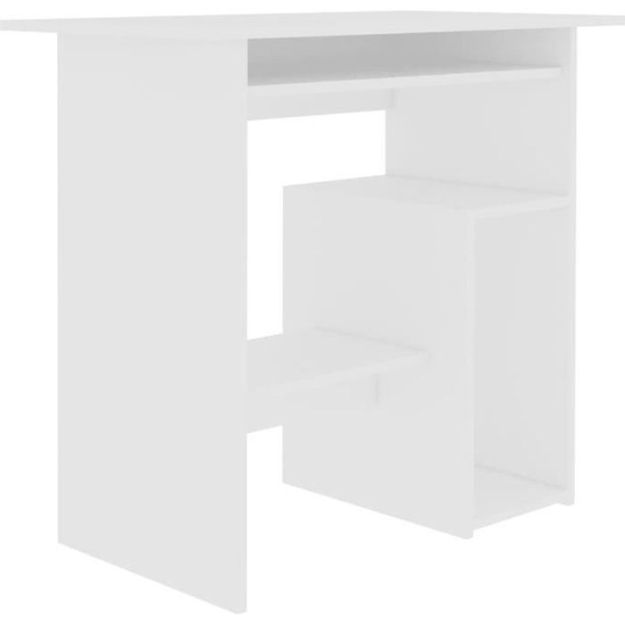 Bureau Blanc 80 x 45 x 74 cm Aggloméré