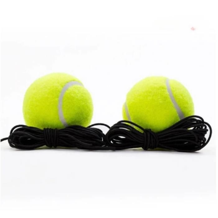 Balle D'entraînement De Tennis Avec Ficelle – Jaune, Diamètre 7 Cm, PU