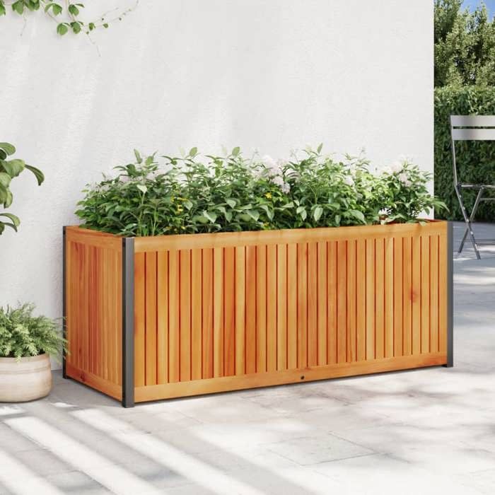 Jardinière Surélevée VidaXL 70x70x70 Cm - Bois De Pin Imprégné - Pour Potager Et Fleurs