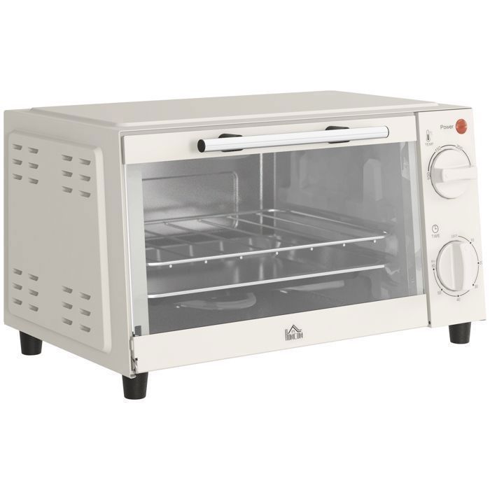 Mini four de comptoir 9L Minuterie de 60 minutes Four électrique à 3 couches Four électrique à convection entièrement automatique Four grille- pain à convection (couleur : noir
