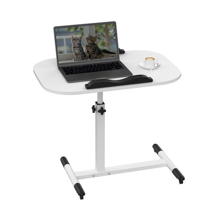 Table de Lit - QIILU - Bureau Amovible - Hauteur Réglable 62-88 cm