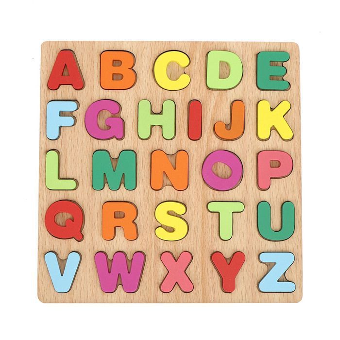 Jouet éducatif - Non spécifié - Bloc de construction en bois - Chiffres et lettres - 24 mois et plus - Mixte JEU DASSEMBLAGE