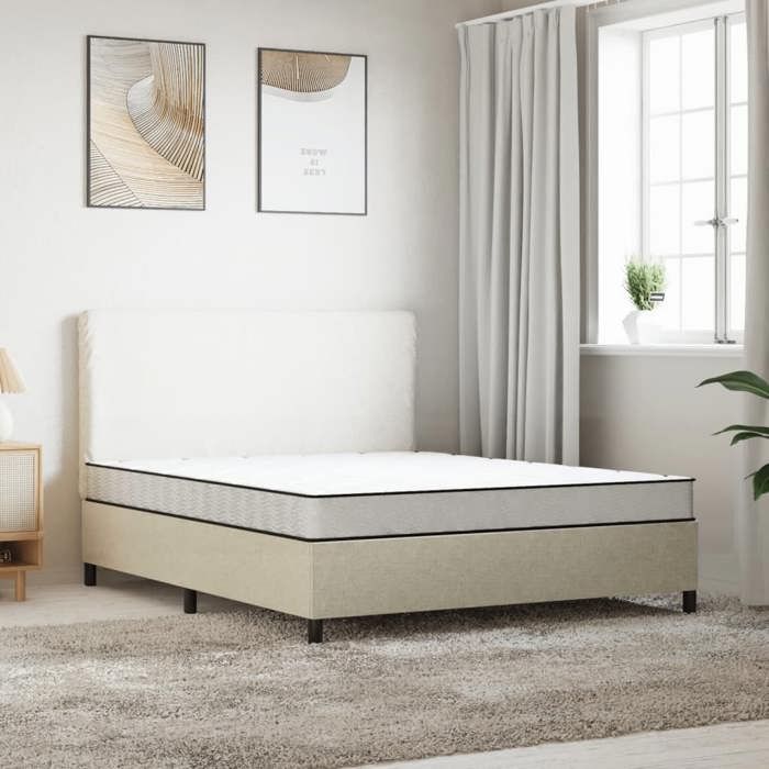 Black Friday Matelas en mousse moyennement doux - BURKE - pour lit - 180x200 cm mm380