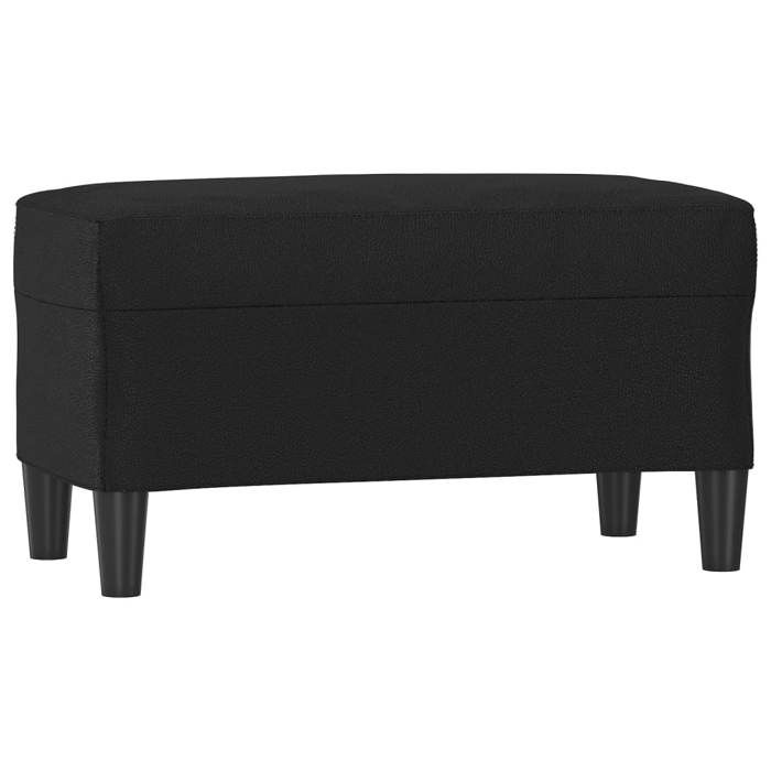 SALE 2026Banc Entrée Bout de Lit - Banquette - WINWIN - Noir 70x35x41cm Similicuir 5.4 Kg 5771262