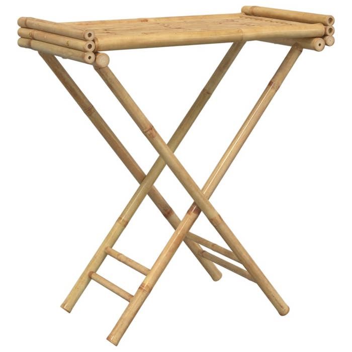 En solde Table à plateau pliable - UU - charge maximale : 20 kg - 705x425x80 cm bambou L5375