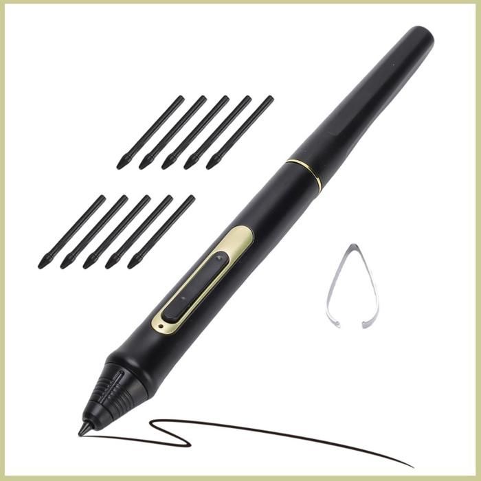 Cocosity Stylo numérique Stylet Numérique BOSTO W10 à 8192 Niveaux De Pression Avec 10 Pointes De Recha ] materiel