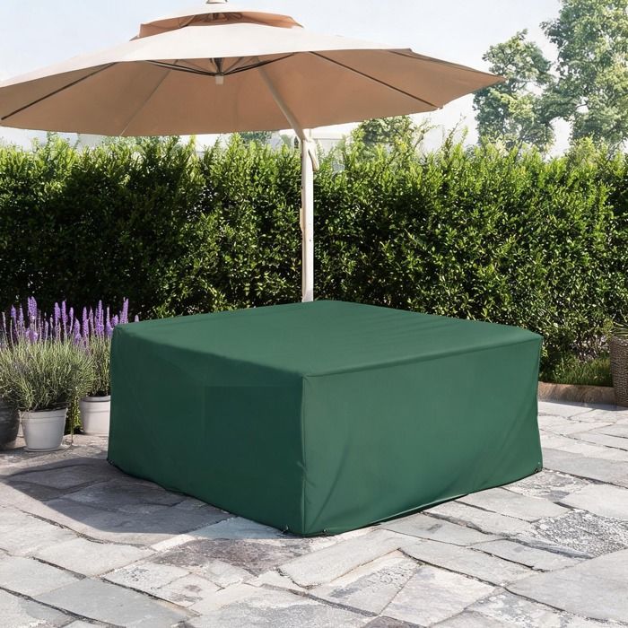 Housse de protection rectangulaire pour meubles de jardin en tissu Oxford 600D vert - Green Oxford fabric 210.0 x - Ref DR4JEUB8