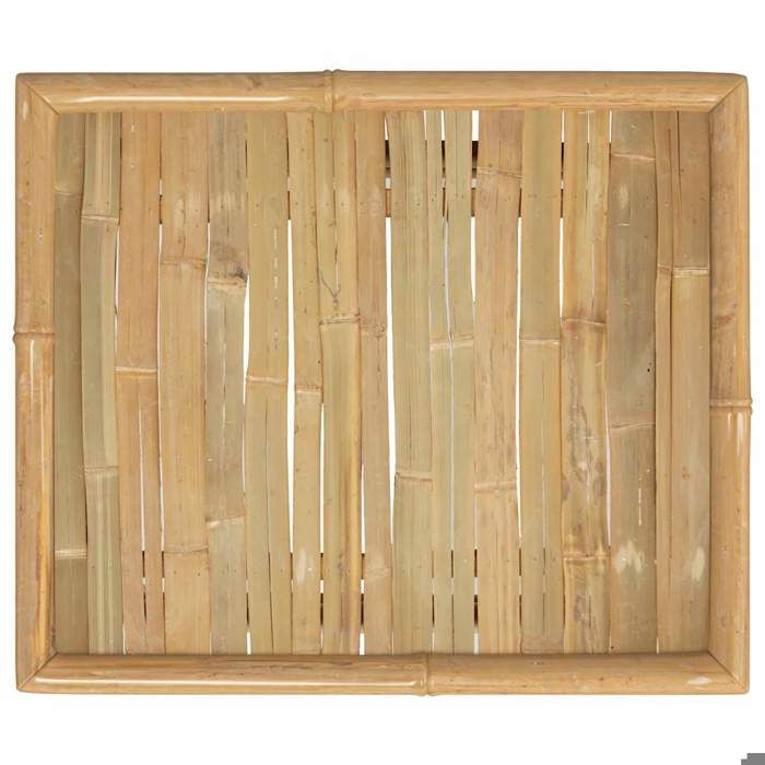Table de jardin 65x55x30 cm bambou_2 ans garantie_67035