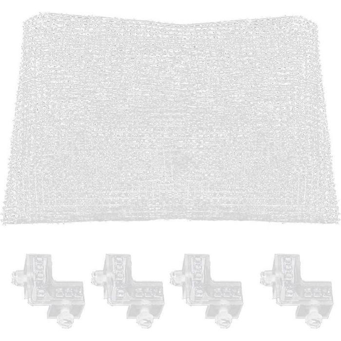 Filet de protection anti évasion pour aquarium - Filet transparent Anti saut - Cage à poissons - 100 cm × 90 cm