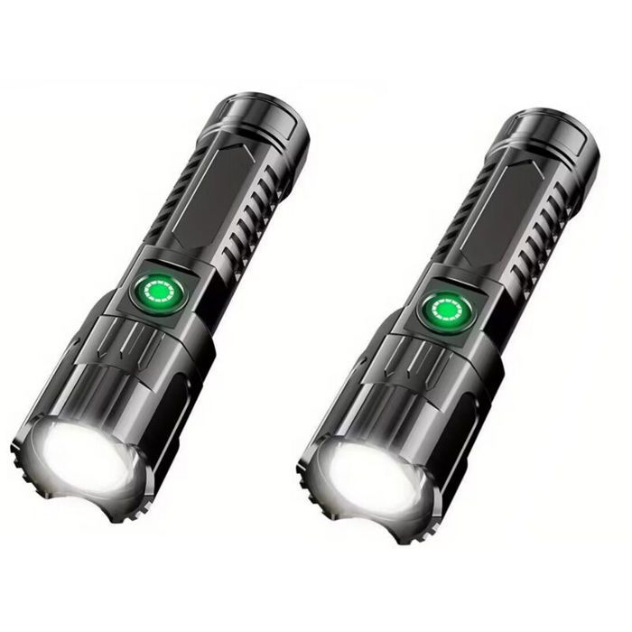 Lampe de poche LED - 10 000 lumens 5 modes - Camping et randonnée - 145 mm x 35 mm Lampe de poche LED - 10 000 lumens 5 modes - Camping et randonnée - 145 mm x 35 mm