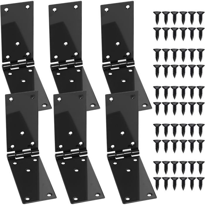 6 Pièces Charnière Bois Pliante Pour Portes Boîtes Et Armoires-Bande De Placard(200 X 45Mm)[AT107]