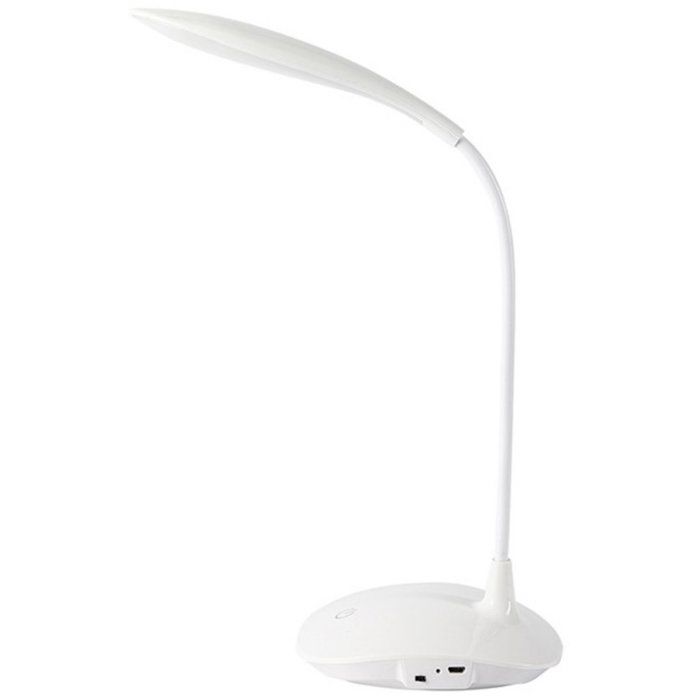 Lampe de bureau LED - 1350 cm x 1250 cm x 26 cm - plastique - blanc - pour apporter un éclairage dappoint dans lespace prévu