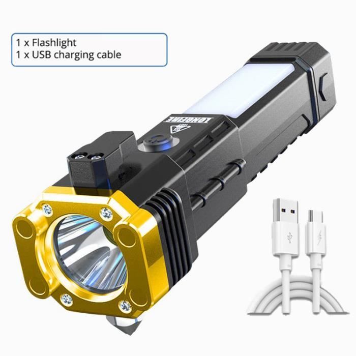 Lampe de poche marteau de sécurité à énergie solaire Ashata - 7 modes de  fonctionnement - Cdiscount Bricolage