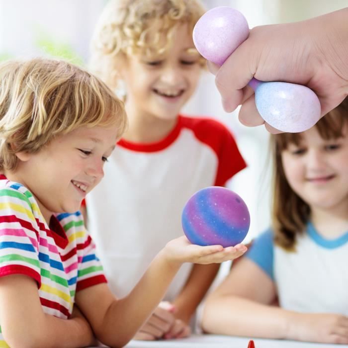 JoyJoyful Lot de 8 balles magnétiques pour adultes et enfants, jouets sensoriels anti-stress pour autisme, textures en silicone, gadgets de bureau (noir