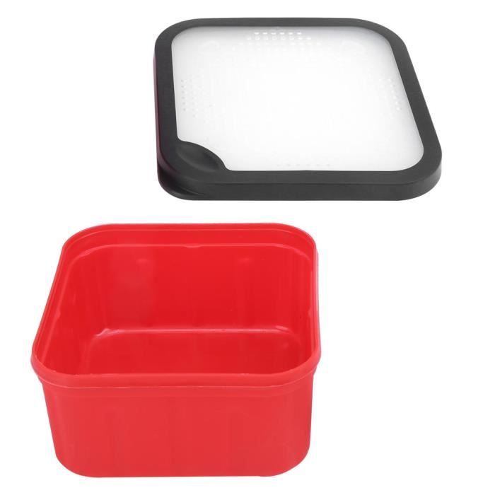 Boîte De Rangement D'Appâts De 6 Pièces Contenant Transparent Bacs De