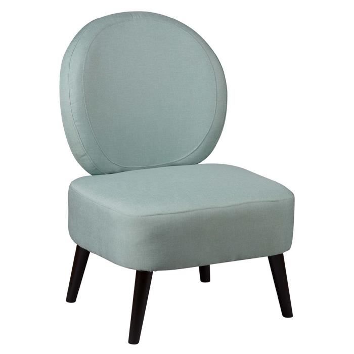 fauteuil crapaud tissu coloris vert d'eau - altobuy - skalan - style scandinave - moderne - 1 place - intérieur