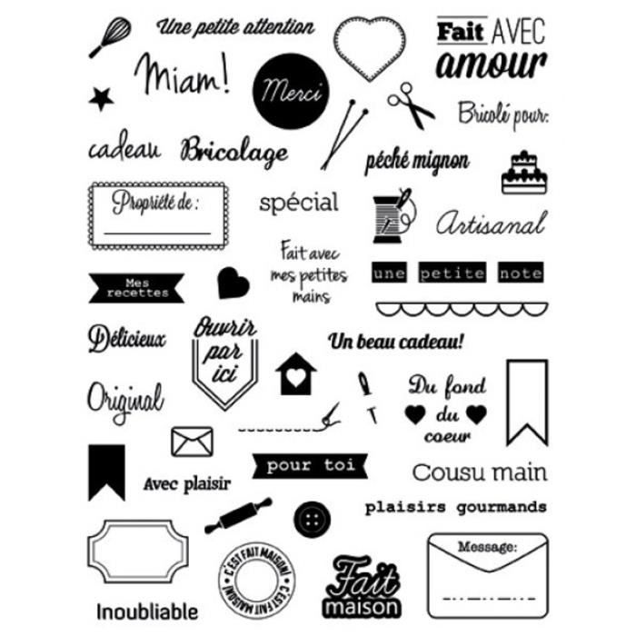 Tampons Transparents Fait Main Artemio Cdiscount Beaux Arts Et Loisirs Creatifs