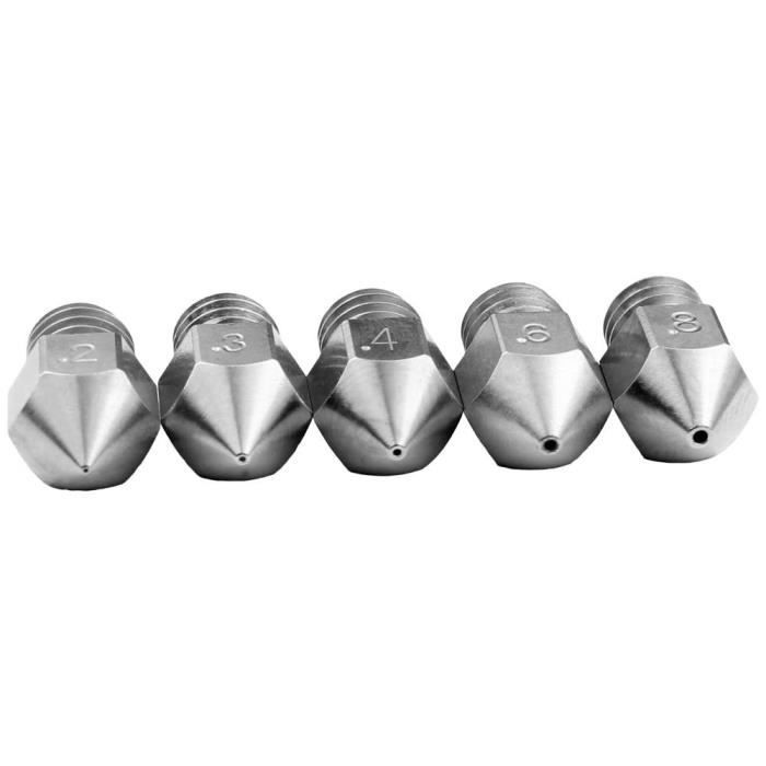Micro Swiss Plated Wear Resistant Nozzle MK8 0,4 Mm - Voor MakerBot, CraftBot, BQ & Prusa