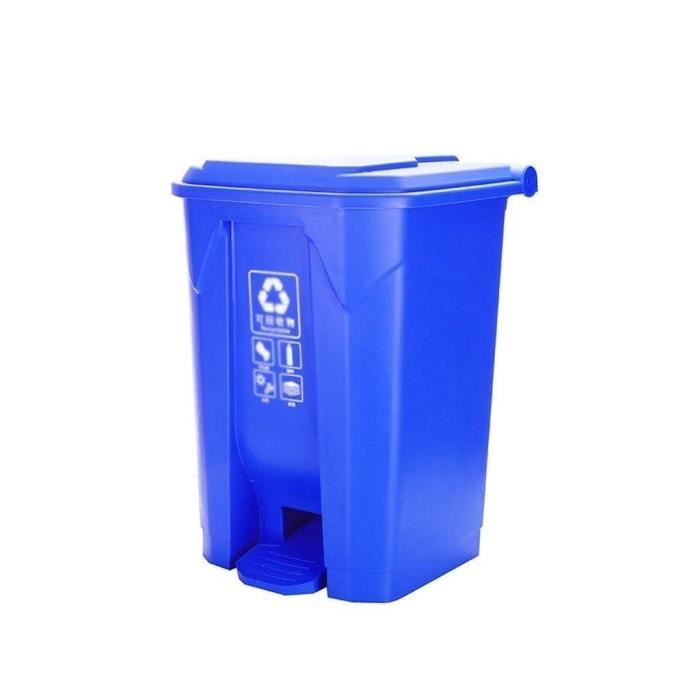 Poubelle 50 Litres Avec Couvercle Coulissant – Idéale Pour Cuisine, Salle De Bain, Bureau Ou Jardin, Design Sobre Et Pratique