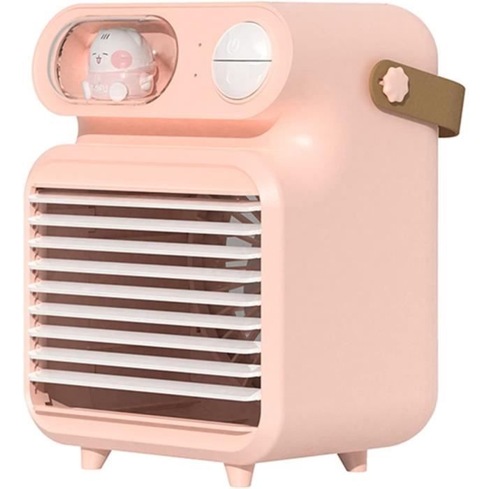 Mini Climatiseur USB 3 En 1 – Ventilateur, Brumisateur, Humidificateur – Pour Voiture Et Bureau