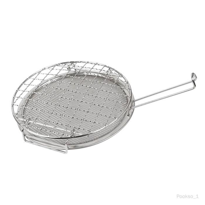Grille De Cuisson Ronde Inox 13 Cm Avec Pieds 5 Cm - Pour Vapeur, BBQ, Friteuse Air, Four