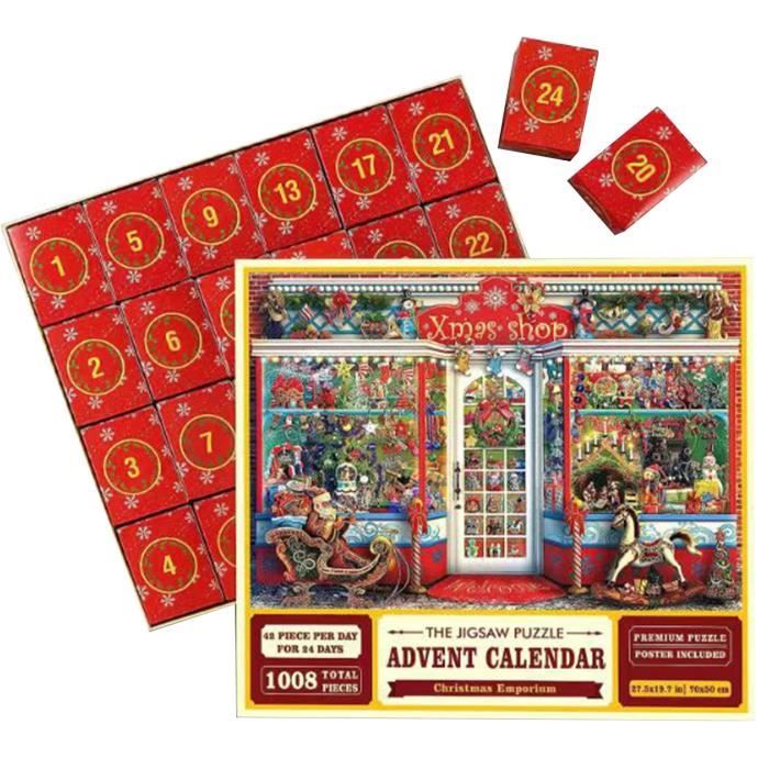 Calendrier De L’avent Puzzle Village Noël - Martinex - 1008 Pièces