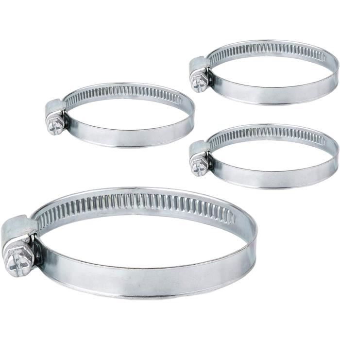 Lot De 4 Colliers De Serrage (colliers De Fixation) 8-12 Mm - Largeur 5.6 Mm - Neuf - Fabriqué En France