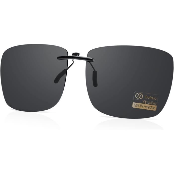 LUFF Clip Polarisé Unisexe Pour Lunettes De Soleil - Compatible La Plupart Des Montures, Idéal Conduite Et Pêche