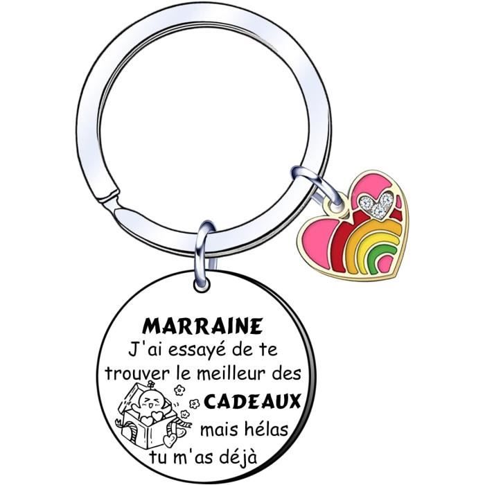 Coffret Cadeau 2 Pièces Pour Marraine - Trousse Et Porte-clés - Marque Xuniea - Neuf Avec étiquettes