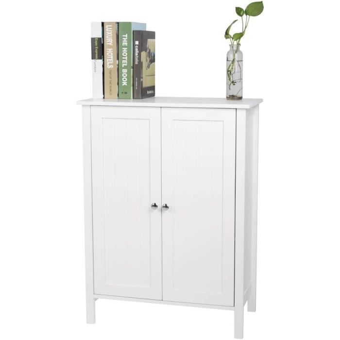 Colonne De Rangement Salle De Bain - Étanche, Gain De Place - 68x16x16 Cm - Étagères Réglables - Design Blanc Moderne