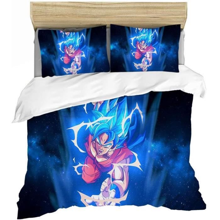 Parure De Lit Dragonball Super Réversible - Housse 140x200 Cm + Taie