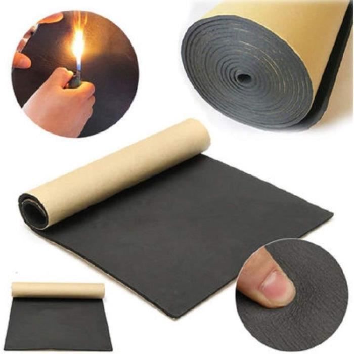ZXCASDF Tapis Amortisseur D'isolation Phonique Thermique De Voiture,Tapis d' insonorisation de Voiture,Mousse insonorisante insonorisation phonique,pour Le Moteur/Toit/fenêtre(5MM(THK),1 * 8M (8m²