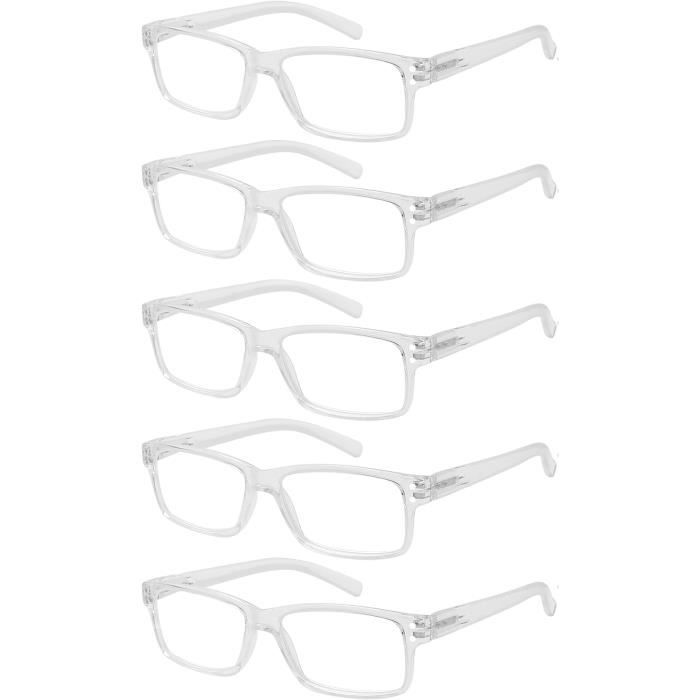 Lunettes De Lecture-Lunettes Loupe Rectangle Hommes Femmes (Lot De 3