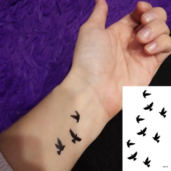 Tatouage Temporaire Hc73 Rocooart Animal Impermeable Flamant Chat Renard Tatoo Art Corporel Femmes Faux Tatuaje Mignon Petit Tatto Cdiscount Au Quotidien