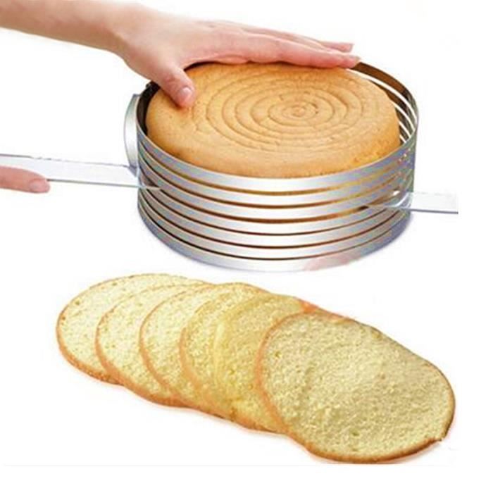 Decoupe Gateaux Tranches Horizontales Inox Diviseur Tranches Horizontales Cdiscount Maison