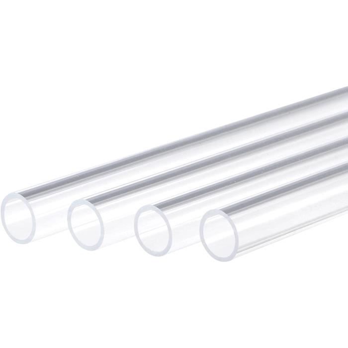 Tuyau En Acrylique Rigide Transparent - Diamètre Intérieur 13 Mm, Extérieur 15 Mm, Longueur 0.5 M, épaisseur 1 Mm