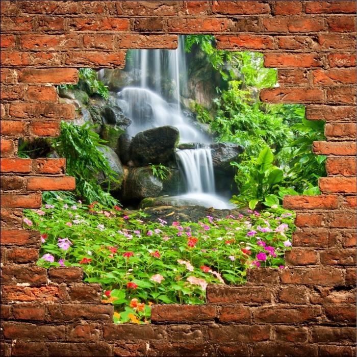 Sticker De Porte 3D - Trompe L'Oeil - Auto-Adhésif - PVC - 77x200cm - Bricolage