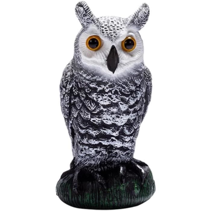 Grand Leurres Faucon Réaliste Garden Mile – Répulsif Oiseaux & Chats – Statue Jardin 39 Cm – Protection Naturelle