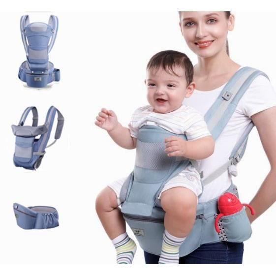 porte bébé sur la hanche