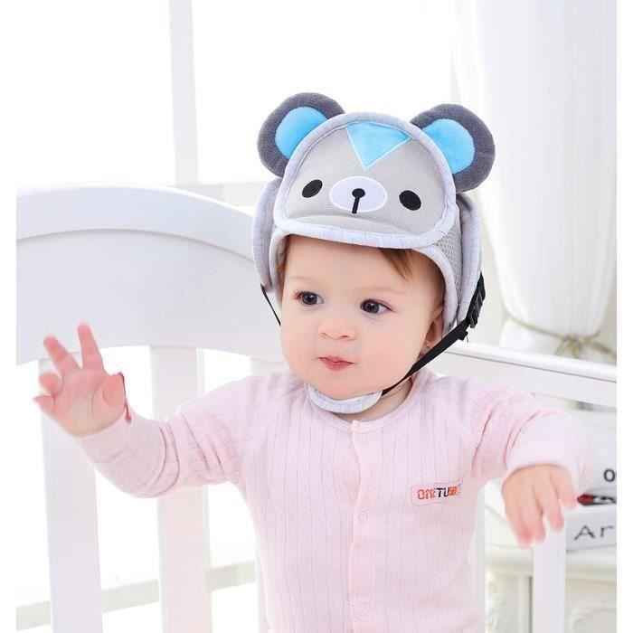 Moe1 Casque Securite Bebe Casque De Protection Bebe Domestique En Coton Douce Reglable Antichoc Taille 42 62cm Ours Cdiscount Puericulture Eveil Bebe