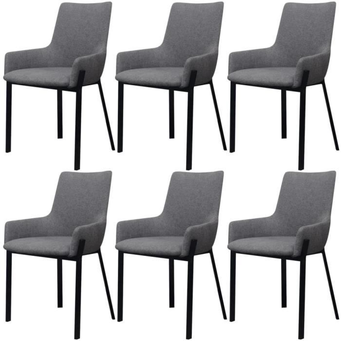 Lot de 6 Chaises de salle à manger Style Contemporain - Chaise de