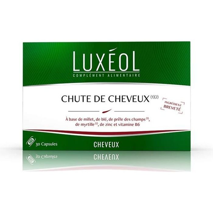 Luxéol – Chute de Cheveux (1)(2) – Ingrédient Breveté –