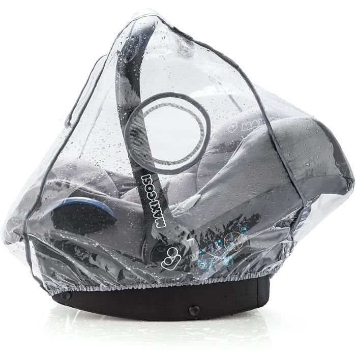 Habillage Pluie Universel Confort pour Siège-Auto Cosy (ex. Bébé Confort Cybex Recaro) Bonne circulation de l’air Fenêtre Mon
