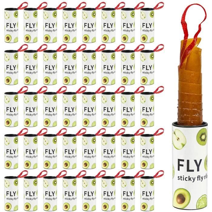 16 Pack Piège À Mouches Papier Rouleaux Collants Tue Mouche À Fruits - Foto 6